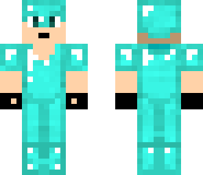 boy with diamond armor
