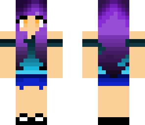 purple hair girl 