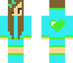 green heart hoodie