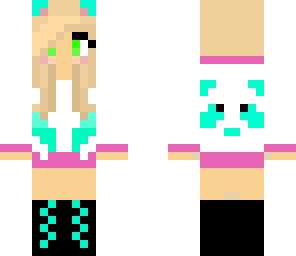 panda girl lime green
