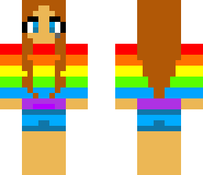 rainbow gamer girl