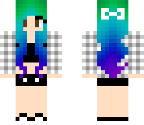 plaid bow girl