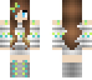 green and blue girl