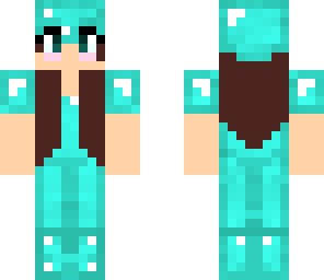 girl with diamond armor