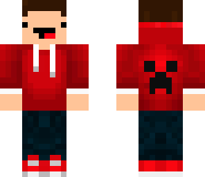 red hoodie