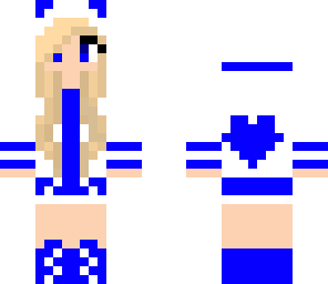 blue heart girl