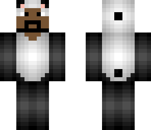 black bearded panda