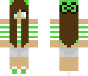 glowing green