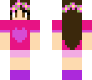 pink flower headband girl