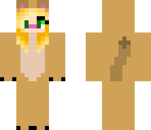 animal girl gerbil onesie hd