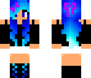 blue hair girl