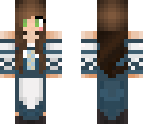 edited girl blue dress