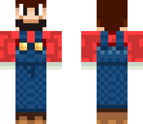 Hatless mario | Minecraft Skin