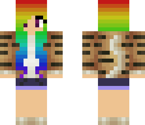 rainbow tiger girl