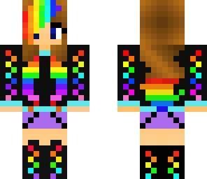 rainbow gothic girl