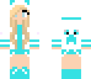 panda blue girl