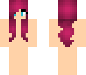 pink hair girl skin base