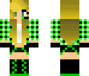 cute tomboy gamer girl in light green