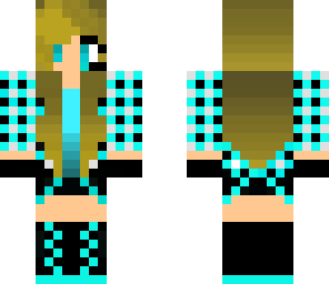 cute tomboy gamer girl in light blue