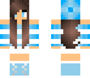 blue striped girl edit