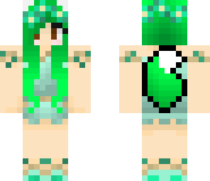 green summer girl
