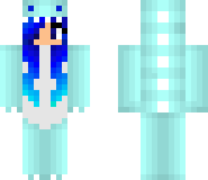 blue dino girl