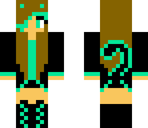 hot mint cat girl