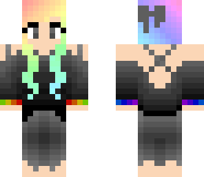 gothic rainbow witch