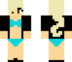 blue bikini girl
