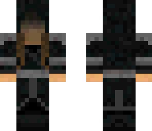 dark female assassin long hair version