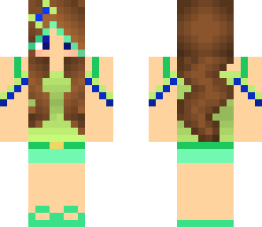 lime and blue