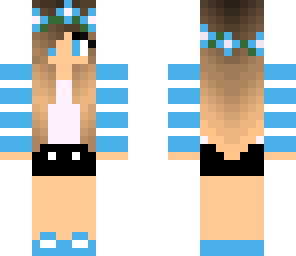 cute blue girl