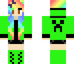 rainbow creeper girl