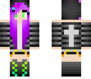 colourful emo girl