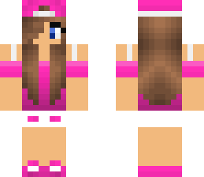 pink girl with hat