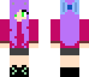 purple haired girl with pink top fixed