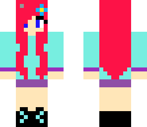 purple haired girl with pink top fixed