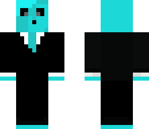blue slime in tux