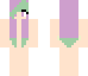pink to green hair base