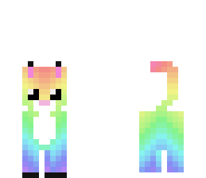 rainbow kitten