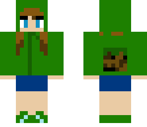 dirt block hoodie girl