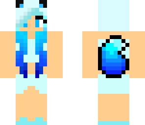 blue fox swim suit with tail edited
