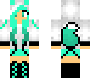turquoise fox girl thing lol