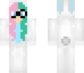 cyan and pink hair