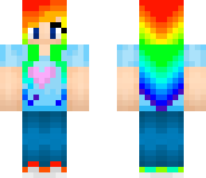 rainbow hair gamer girl no headphones