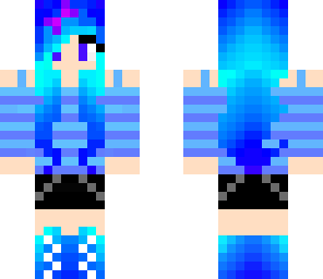 cute blue-purple girl