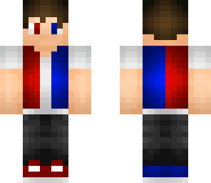 red half blue teenager