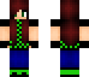 green outfit