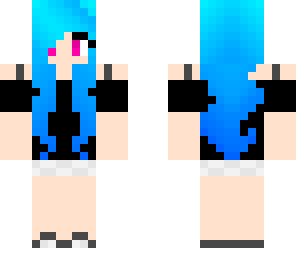 blue haired girl