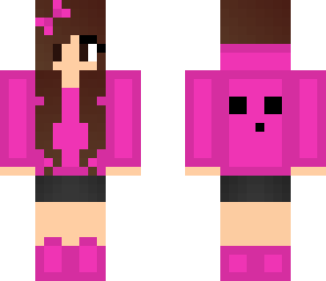 Pink Slime Girl Minecraft Skins
